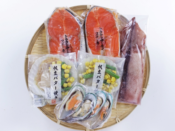 海鮮焼き 詰合せ サーモン ほてた いか バーナ貝 鮭 海鮮 焼き BBQ 送料無料 北海道 グルメ お取り寄せ ご当地 ギフト